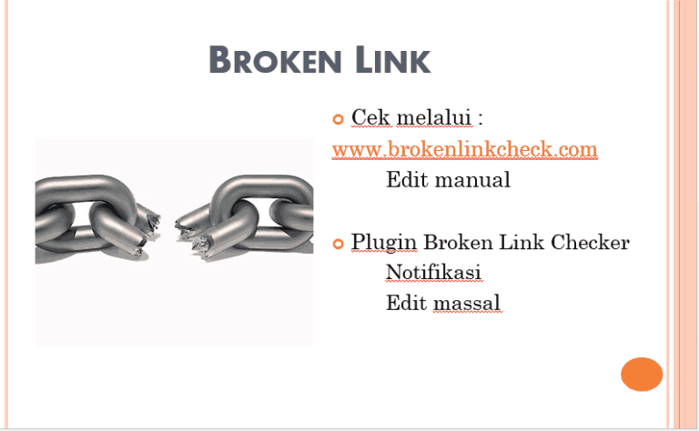 Cara memperbaiki broken link