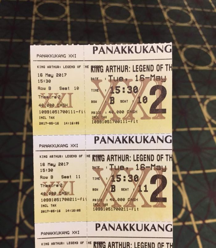 King Arthur, Legend of The Sword 2 Tiket nonton King Arthur: Legend of The Sword